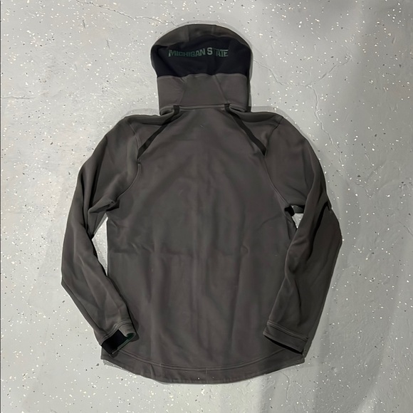 Nike Gray Performance Jacket with Hood and Zip-Up Style - Picture 5 of 6